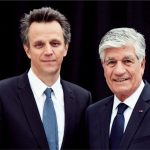 Arthur Sadoun y Maurice Levy