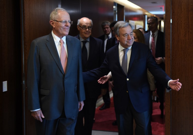 UN-PERU-GUTERRES-KUCZYNSKI