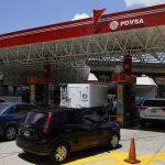 Una gasolinera de PDVSA en Caracas