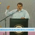 Maduro con las mujeres revolucionarias