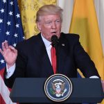 Donald Trump Holds Joint Press Conference With Colombian Pres. Juan Manuel Santos