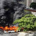 autobus quemado en Altamira