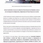 Nota de prensa del TSJ