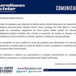 Aerolineas estelar comunicado