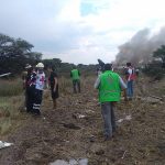 Un avión de pasajeros se estrella en el norte de México