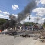 Foto protesta en Guatire