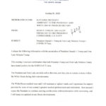 A letter from the White House physician announces that U.S. President Donald Trump has tested positive for COVID-19 in Washington