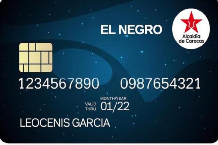 Candidato a la alcaldía de Caracas patrocina tarjeta 