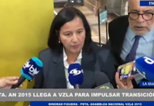 Dinorah Figuera regresó tras ocho años en el exilio directo a reunirse con John Barrett Dinorah Figuera